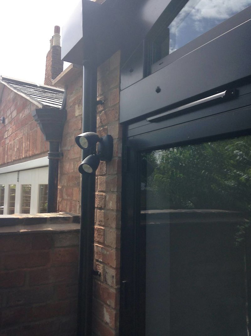 Aluminium Cladding of Steel Beams & Bespoke Rainwater Hoppers